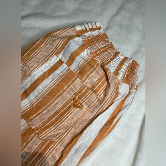 Roxy Orange Stripe Beach Pants Size L - Picture 7 of 9